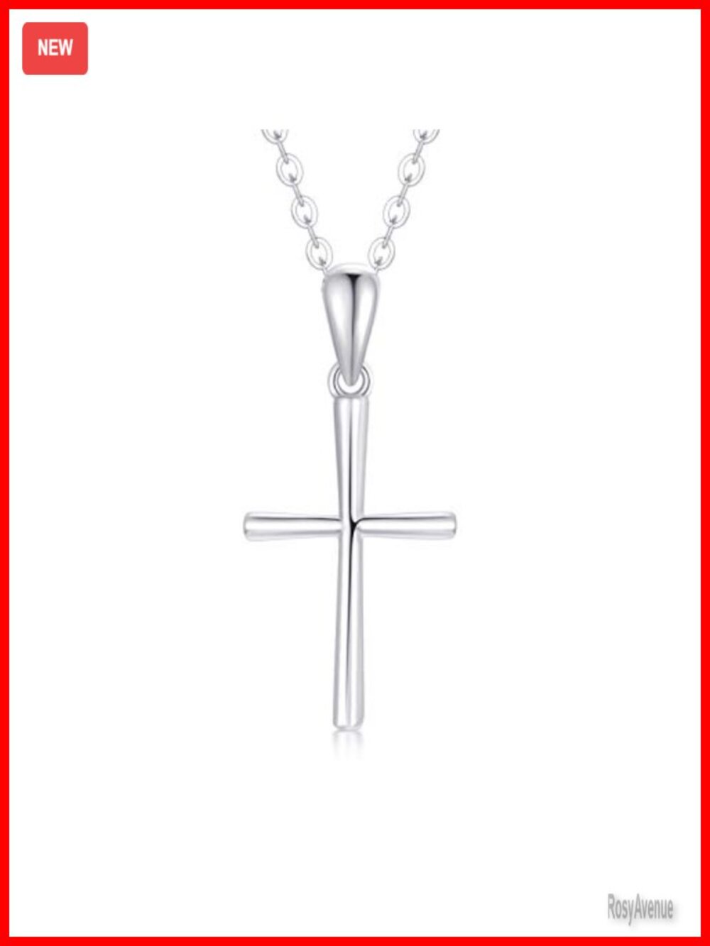 14k Gold Cross Necklace Dainty Pendant Chain Confirmation Jewelry